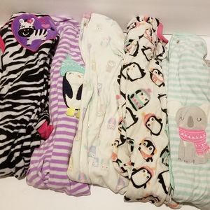 Girls Footed Pajamas